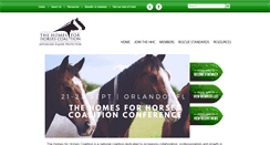 Desktop Screenshot of homesforhorses.org