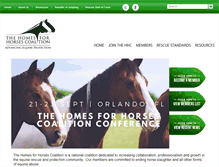 Tablet Screenshot of homesforhorses.org